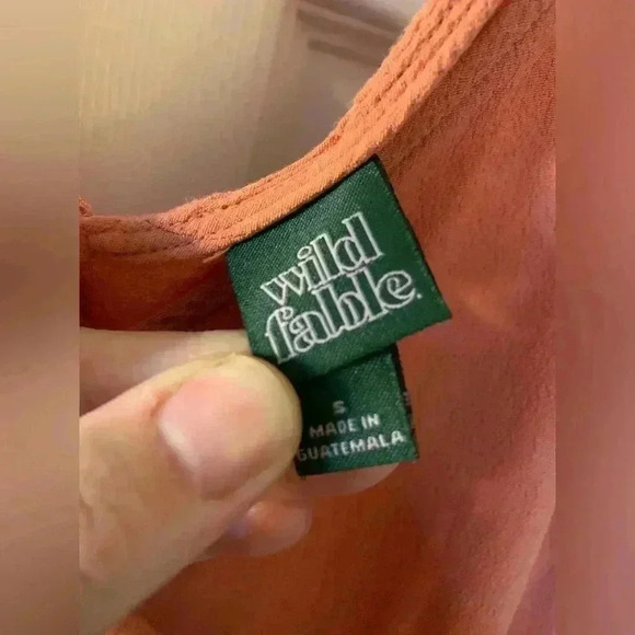 Woman’s Orange Wild Fable Dress - Picture 4 of 5